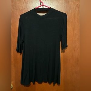 Black SO tunic tee, size M